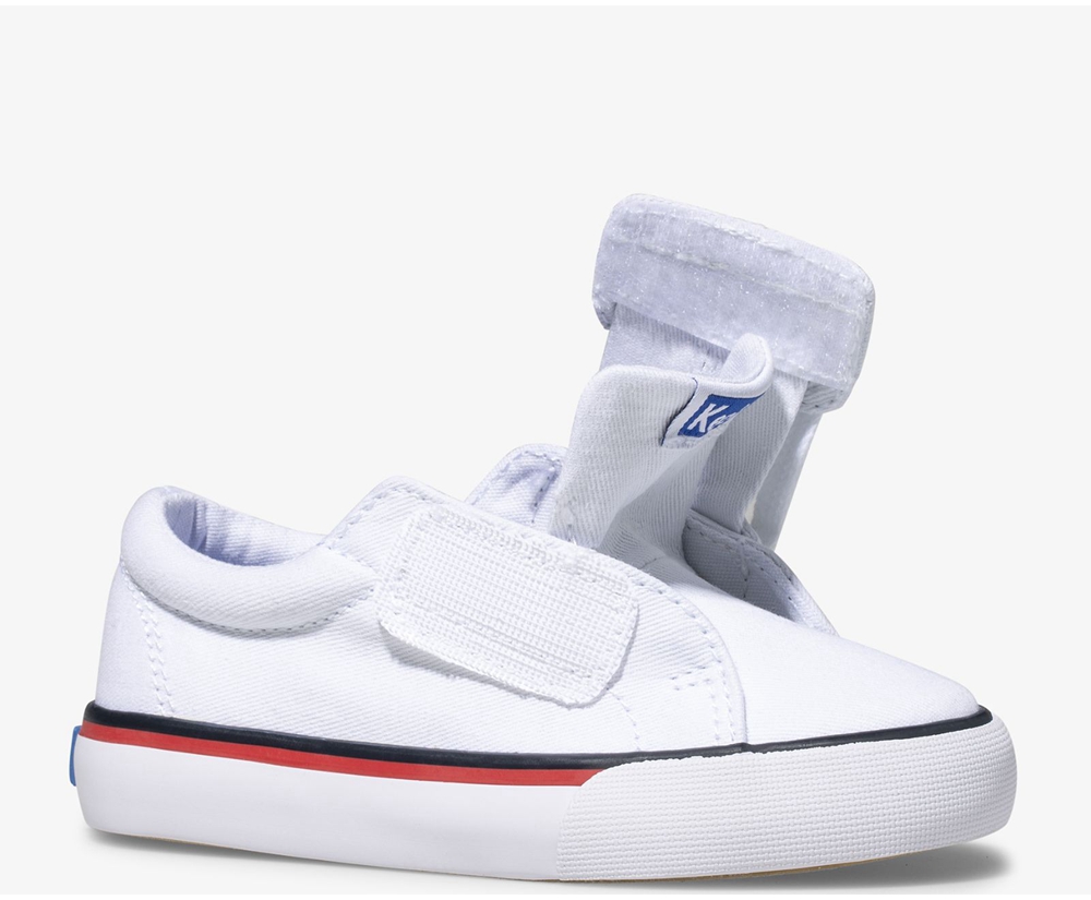 Basket Keds Enfant Blanche - Jump Kick Jr. Toile - 821-EIFBRJ